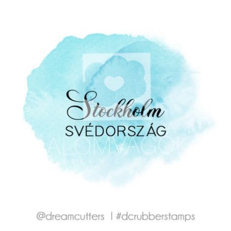Gumibélyegző , Stockholm / DC Rubber stamp City - Svédország (1 db)