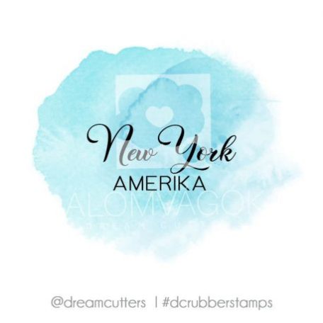 Gumibélyegző , New York / DC Rubber stamp City - Amerika (1 db)