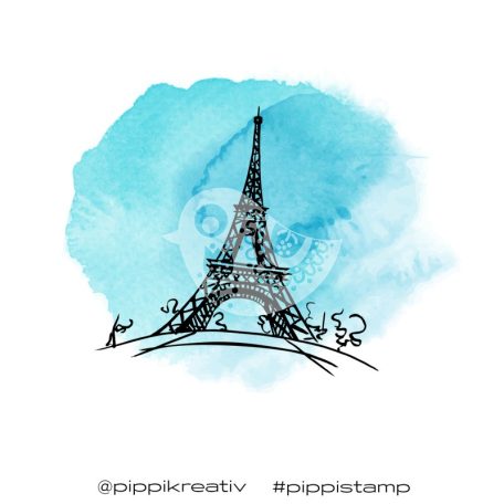 Gumibélyegző , Párizs / DC Rubber stamp City - Paris (1 db)