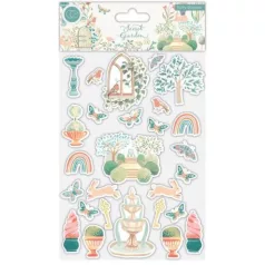   Pufi matrica , Craft Consortium Secret Garden / Puffy Stickers -  (1 db)