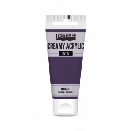 Pentart Krémes akrilfesték matt - padlizsán - Creamy Acrylic (60 ml)