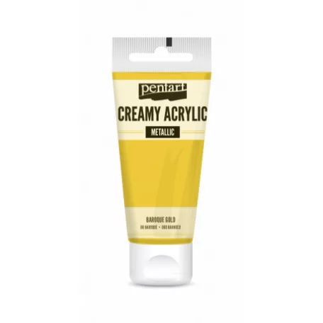 Pentart Krémes akrilfesték metál - barokkarany - Creamy Acrylic (60 ml)