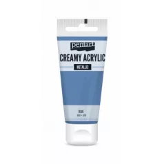   Pentart Krémes akrilfesték metál - kék - Creamy Acrylic (60 ml)