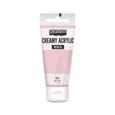   Pentart Krémes akrilfesték metál - rózsaszín - Creamy Acrylic (60 ml)