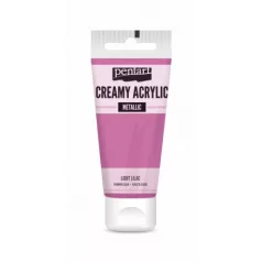   Pentart Krémes akrilfesték metál - világoslila - Creamy Acrylic (60 ml)