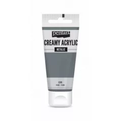   Pentart Krémes akrilfesték metál - ólom - Creamy Acrylic (60 ml)