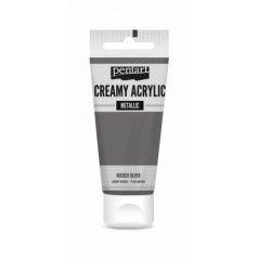   Pentart Krémes akrilfesték metál - rokokóezüst - Creamy Acrylic (60 ml)