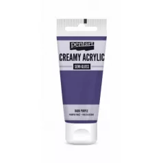   Pentart Krémes akrilfesték selyemfényű - sötétlila - Creamy Acrylic (60 ml)