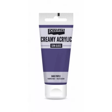 Pentart Krémes akrilfesték selyemfényű - sötétlila - Creamy Acrylic (60 ml)