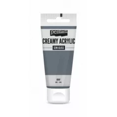   Pentart Krémes akrilfesték selyemfényű - szürke - Creamy Acrylic (60 ml)