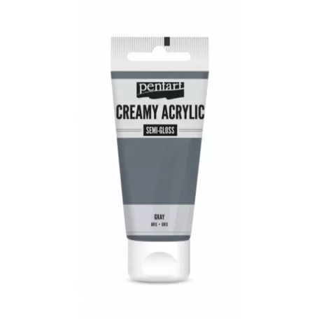 Pentart Krémes akrilfesték selyemfényű - szürke - Creamy Acrylic (60 ml)