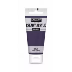  Pentart Krémes akrilfesték selyemfényű - padlizsán - Creamy Acrylic (60 ml)