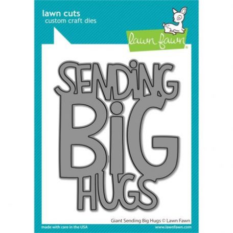 Vágósablon LF2566, Lawn Cuts Custom Craft Die / Giant Sending Big Hugs -  (1 csomag)