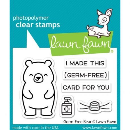 Szilikonbélyegző LF2462, Lawn Fawn Clear Stamps / Germ-Free Bear -  (1 csomag)