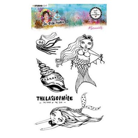 Szilikonbélyegző, Studio Light Clear Stamp / Mermaids So-Fish-Ticated nr.14 - Art by Marlene (1 csomag)