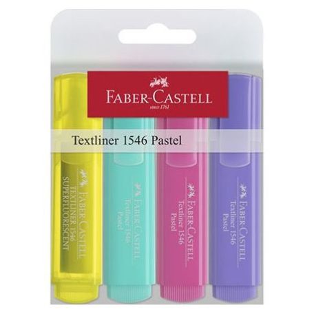 Szövegkiemelő , Pastel / Faber-Castell Textliner -  (4 db)
