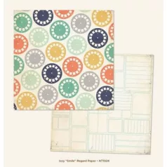   Scrapbook papír 12x12, MME Papers / Paper - Smile Regard (1 lap)
