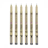 Sakura Pigma Micron Tűfilc készlet,  Fekete (6 db)