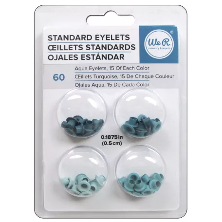 We R Makers szegecs türkiz - Eyelets standard Aqua (60 db)