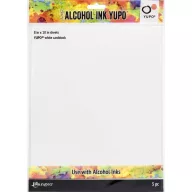  5 ív - Papír Alcohol Ink-hez 20x25cm White - Fehér / Yupo White - Fehér Tim Holtz Alcohol Ink Yupo (1 csomag)