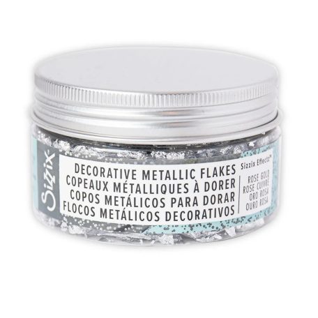 Sizzix Effectz metál pehely,  ezüst - silver / Decorative Metallic Flakes (1 db)