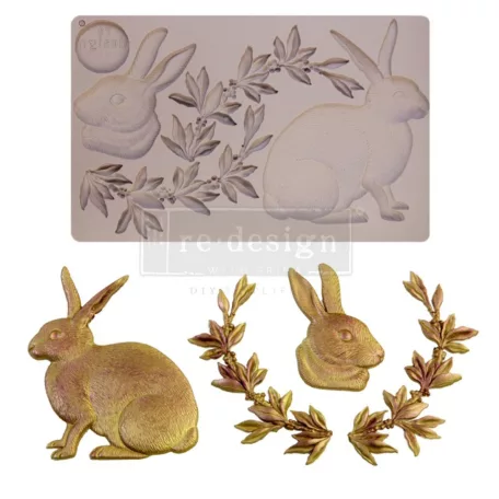 Redesign with Prima Meadow Hare Öntőforma  Décor Mould (1 db)