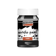 Pentart Matt akrilfesték 100 ml fekete (1 db)