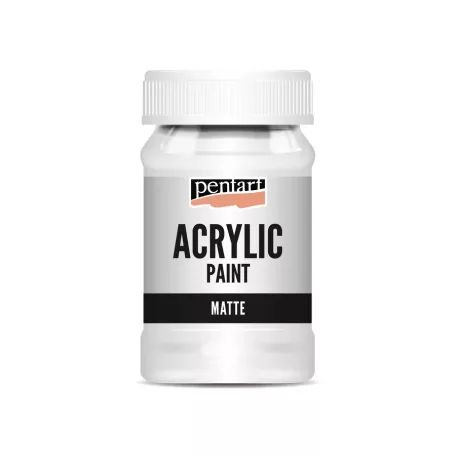 Pentart Matt akrilfesték 100 ml fehér (1 db)