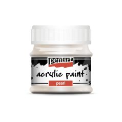 Gyöngyház akrilfesték 50 ml fehér (1 db)