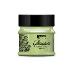 Glamour metál akrilfesték 50 ml zöldarany (1 db)
