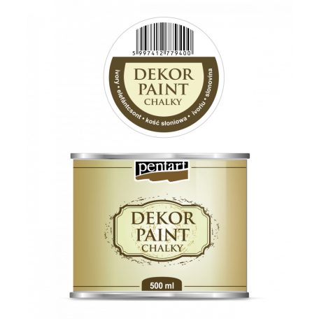 Dekor krétafesték 500 ml elefántcsont (1 db)