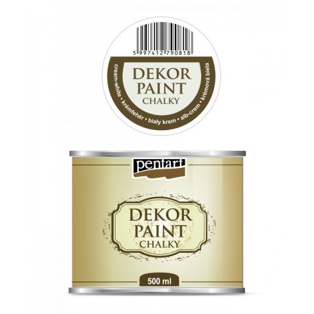 Dekor krétafesték 500 ml krémfehér (1 db)