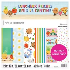   Craft Smith Lunchbox Friends Scrapbook Papírkészlet 12" (30 cm) Paper Pad (48 lap)