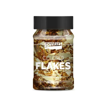 Színes fólia pehely min. 1 g, barokkarany (1 db)