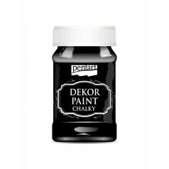 Dekor krétafesték 100 ml ébenfekete (1 db)