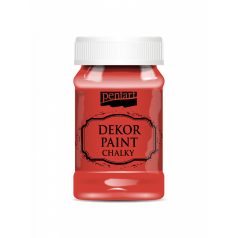 Dekor krétafesték 100 ml piros (1 db)