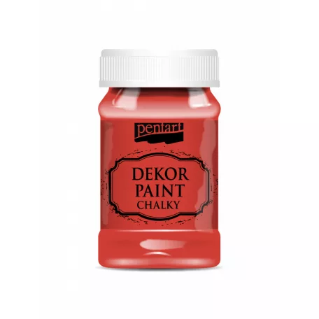 Dekor krétafesték 100 ml piros (1 db)