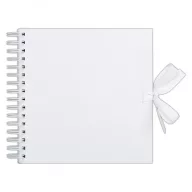   Scrapbook Album 12" (30 cm) - Fehér / Fehér lapokkal - White (1 db)