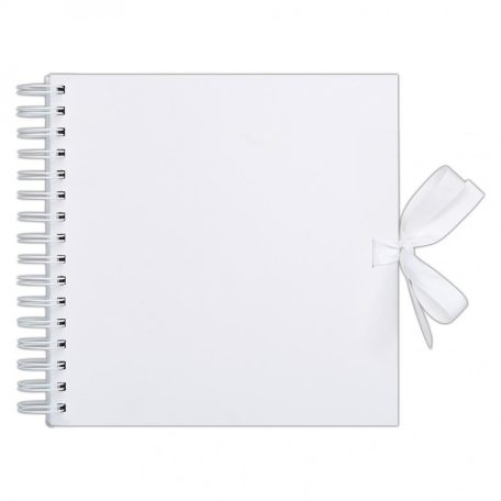 Scrapbook Album 12" (30 cm) - Fehér / Fehér lapokkal - White (1 db)