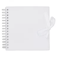   Scrapbook Album 8" (20 cm) - Fehér / Fehér lapokkal - White (1 db)