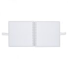 Scrapbook Album 8" (20 cm) - Fehér / Fehér lapokkal - White (1 db)
