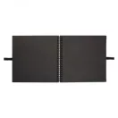 Scrapbook Album 12" (30 cm) - Fekete / Fekete lapokkal - Black (1 db)