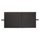 Scrapbook Album 12" (30 cm) - Fekete / Fekete lapokkal - Black (1 db)