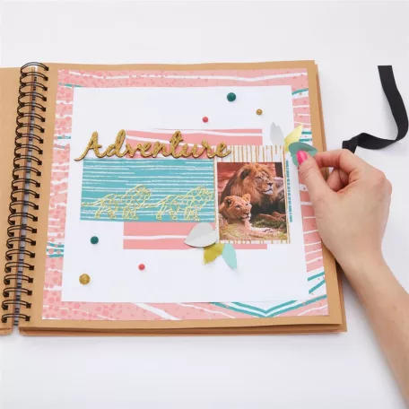 Scrapbook Album 12" (30 cm) - Kraft / Kraft lapokkal - Kraft (1 db)