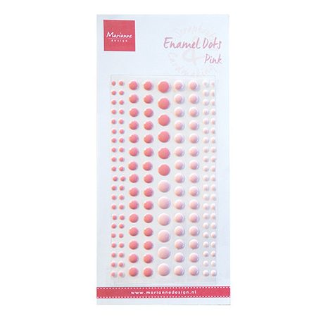 Díszítő pötty , Two pink / MD Enamel Dots (1 csomag)