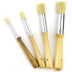 Stencilező ecset készlet - Stencilling brush (4 db)