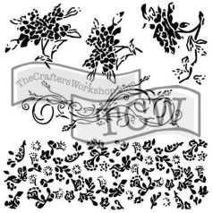   Stencil 12" (30cm), Victorian Sketchbook / TCW Stencil (1 db)