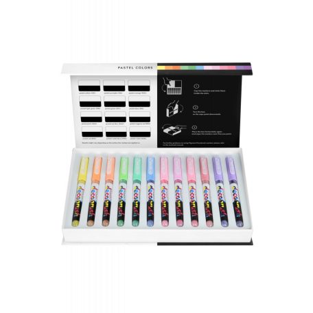 Akril marker , Pastel Colors Collection / Karin PIGMENT decobrush (12 db)