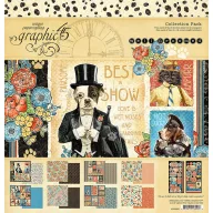   Papírkészlet 12" (30 cm),  Well Groomed/ Graphic 45 Paper Pad (16 lap)