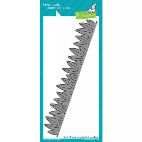 Vágósablon LF2618, slimline tropical leaves border / Lawn Cuts Custom Craft Die (1 csomag)